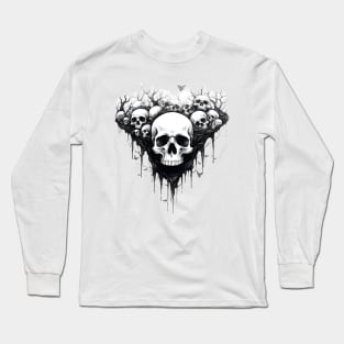 Skull Heads Long Sleeve T-Shirt